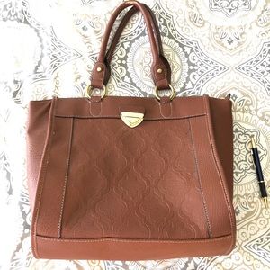 XOXO Embossed handbag brown